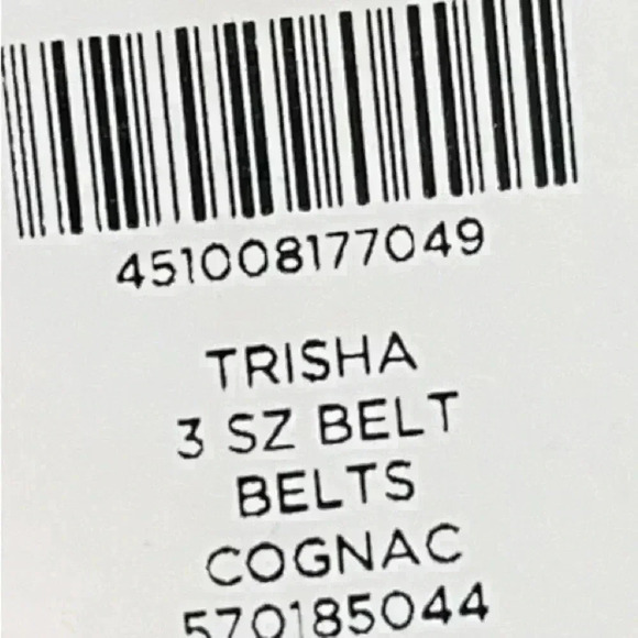 Chicos Trisha Geometric Full grain Leather Belt. Gold hardware, New with Tags - Picture 10 of 10